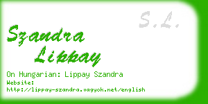 szandra lippay business card